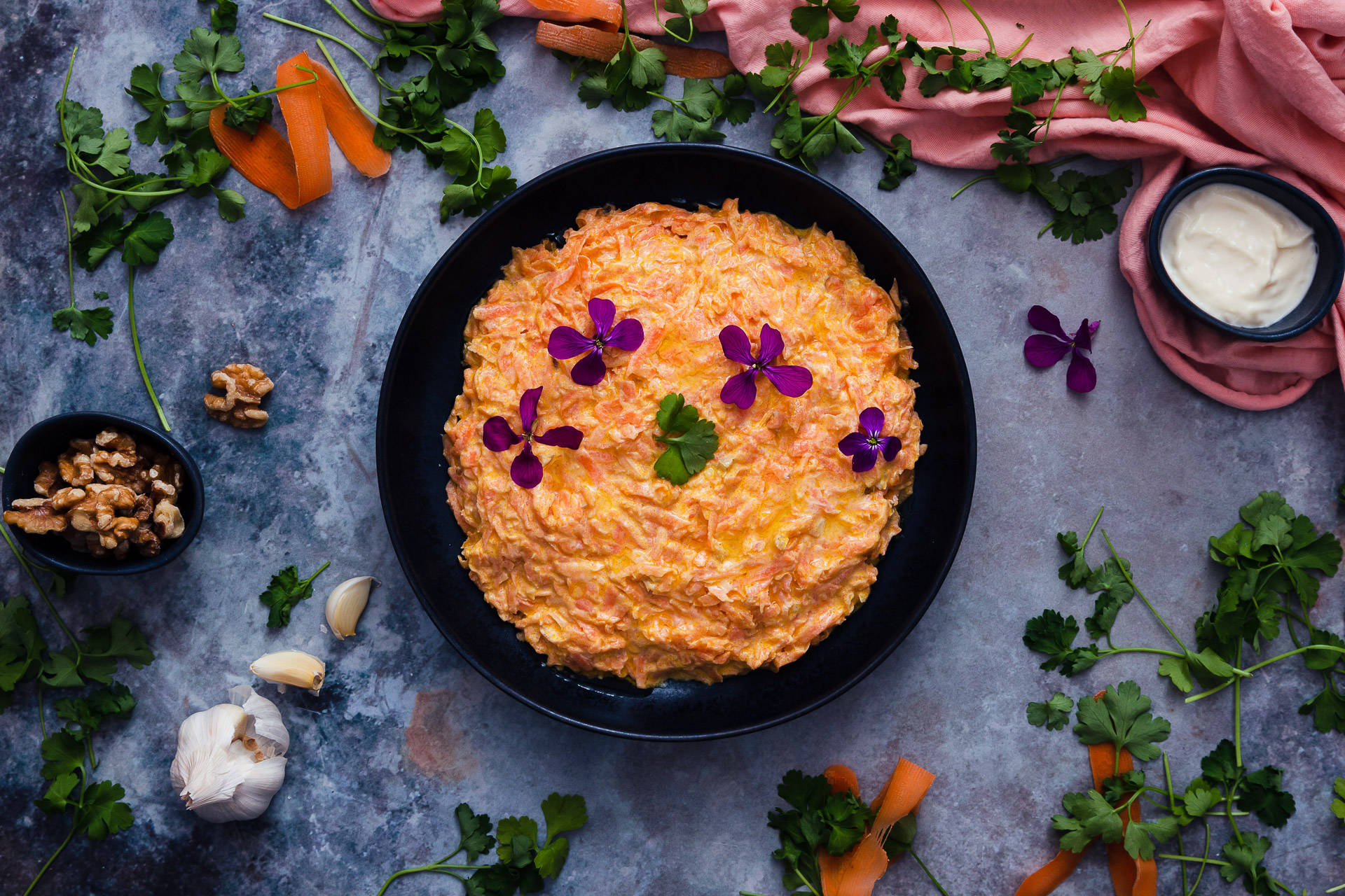 CARROT SALAD WITH YOGHURT, REFRESHING AND LIGHT